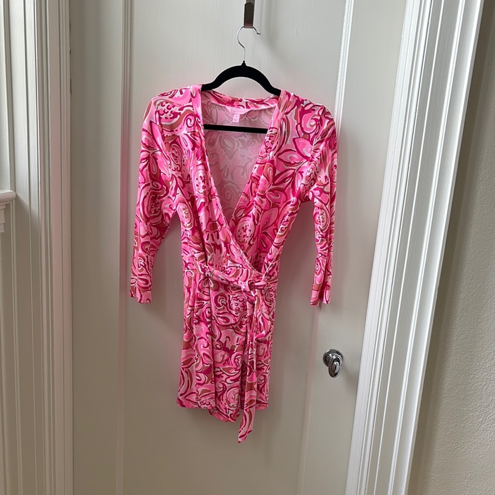 Lilly Pulitzer Pink Floral Jumpsuit